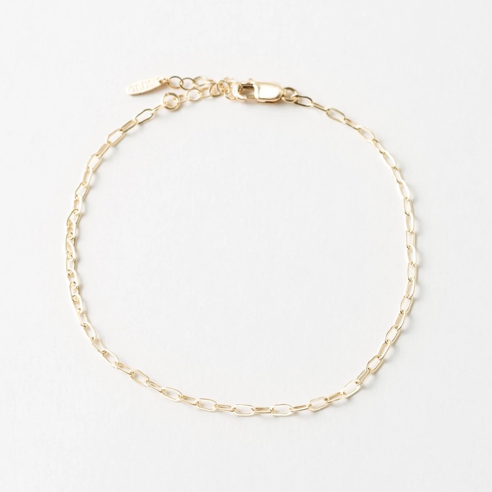 GLDN Mini Paperclip Chain Bracelet